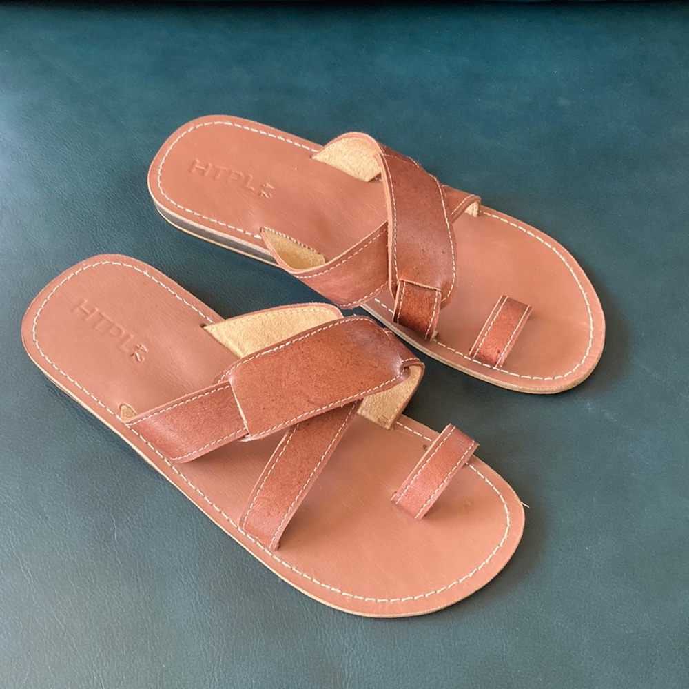 HTPL Leather Toe Sandals Size 42